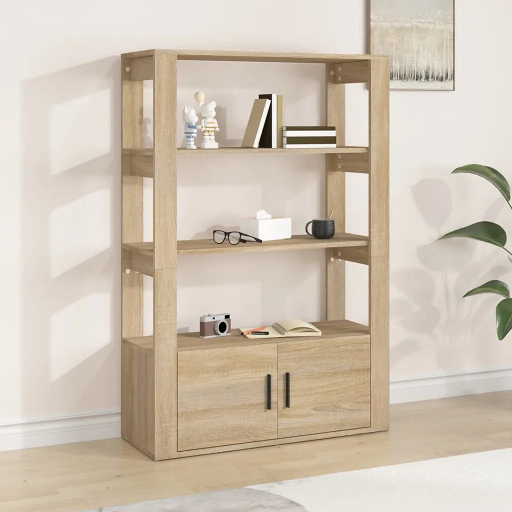 Credenza | Madia | Buffet da pranzo | Armadio da pranzo Rovere Sonoma 80x30x119,5 cm in Legno Multistrato