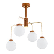 Lampada a sospensione CHOKO legno chiaro 4xE14 Alfa