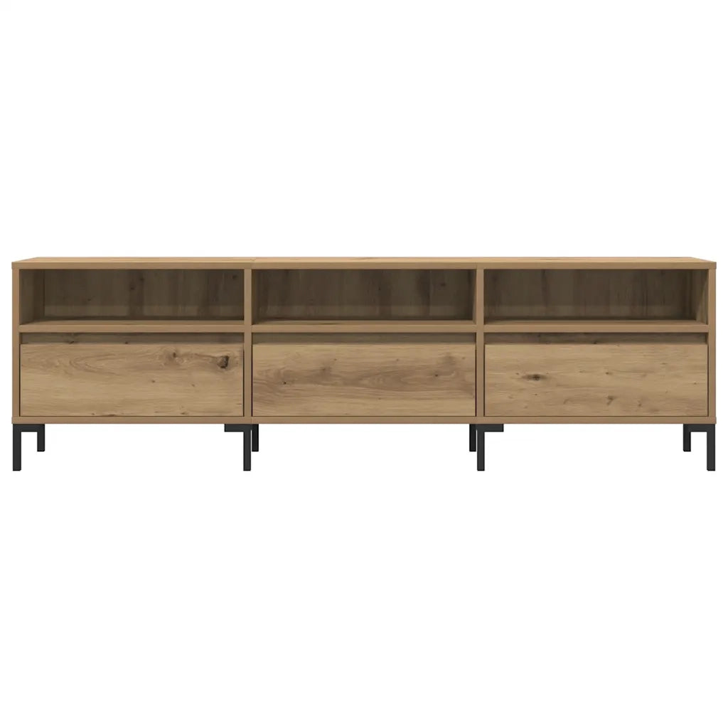 Mobile Porta TV Rovere Artigianale 150x30x44,5 cm Multistrato