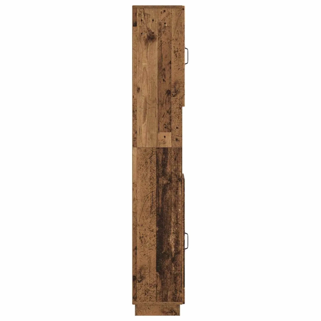 Armadio da Bagno con Ripiano Aperto HOORN Legno antico 897263
