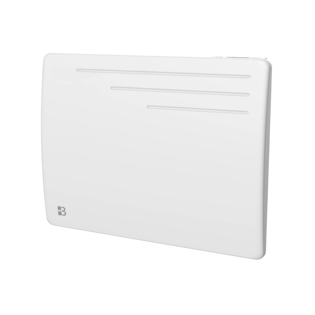 Radiatore elettrico fisso ad inerzia secca in ghisa 1000W MOTU orizzontale bianco