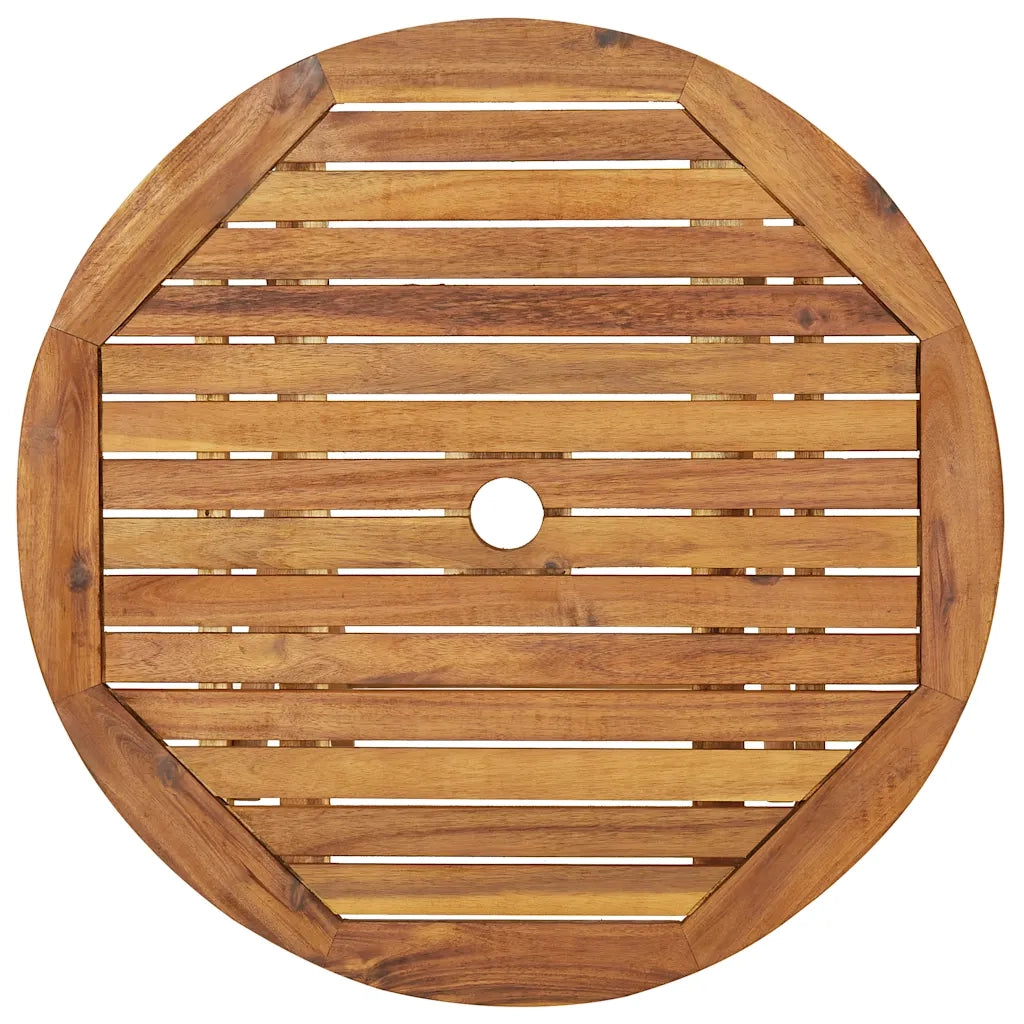 Set da Pranzo da Giardino 3 pz | Set Salotto da Giardino Pieghevole in Massello di Acacia