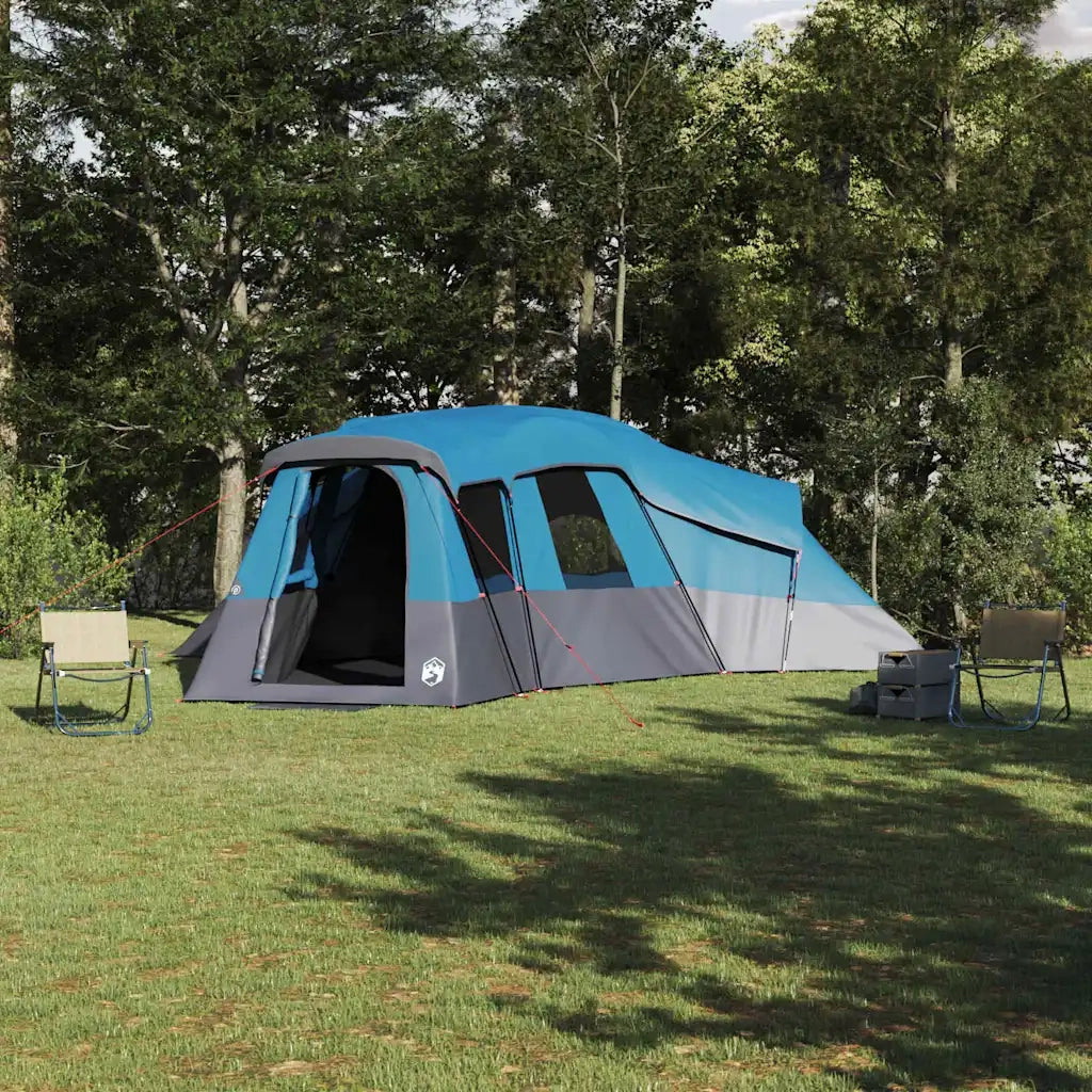 vidaXL Tenda Familiare Blu 762 x 655 x 218 cm Poliestere
