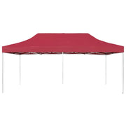 Gazebo Professionale Pieghevole in Alluminio 6x3 m Rosso Vino 45504