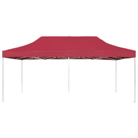 Gazebo Professionale Pieghevole in Alluminio 6x3 m Rosso Vino 45504