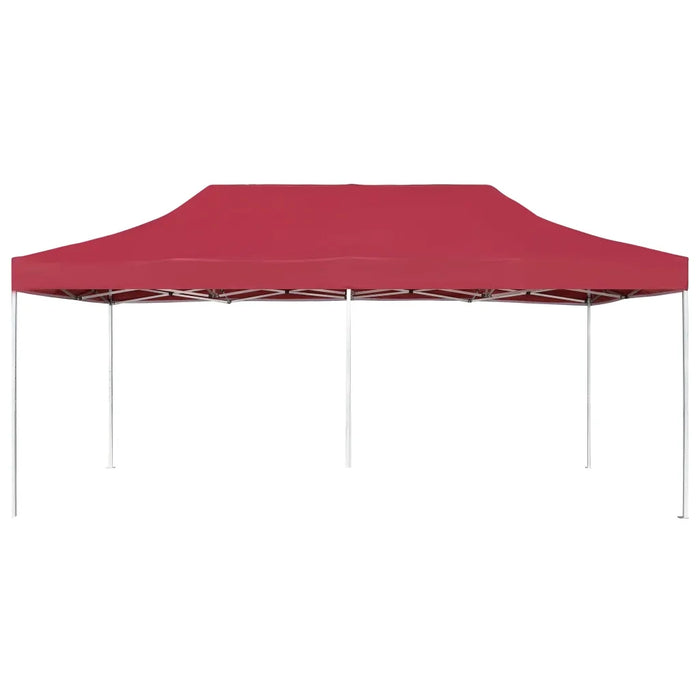 Gazebo Professionale Pieghevole in Alluminio 6x3 m Rosso Vino 45504