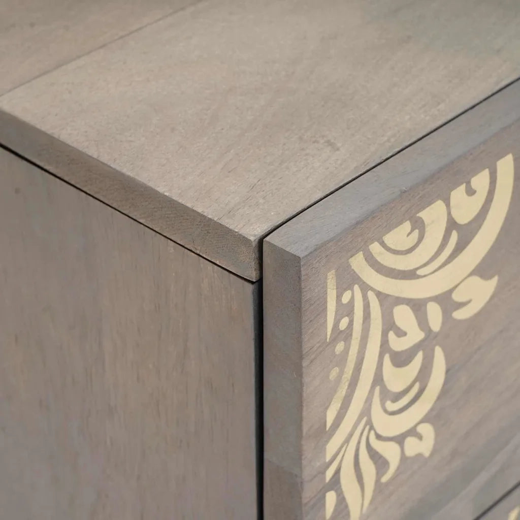 Set di 2 Comodini | Armadio da Notte | Mobiletto da notte con cassetto Grigio 40 x 33 x 46 cm