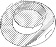 Griglia sostitutiva 57cm a carbone - Sistema gourmet con griglia di cottura in acciaio inox