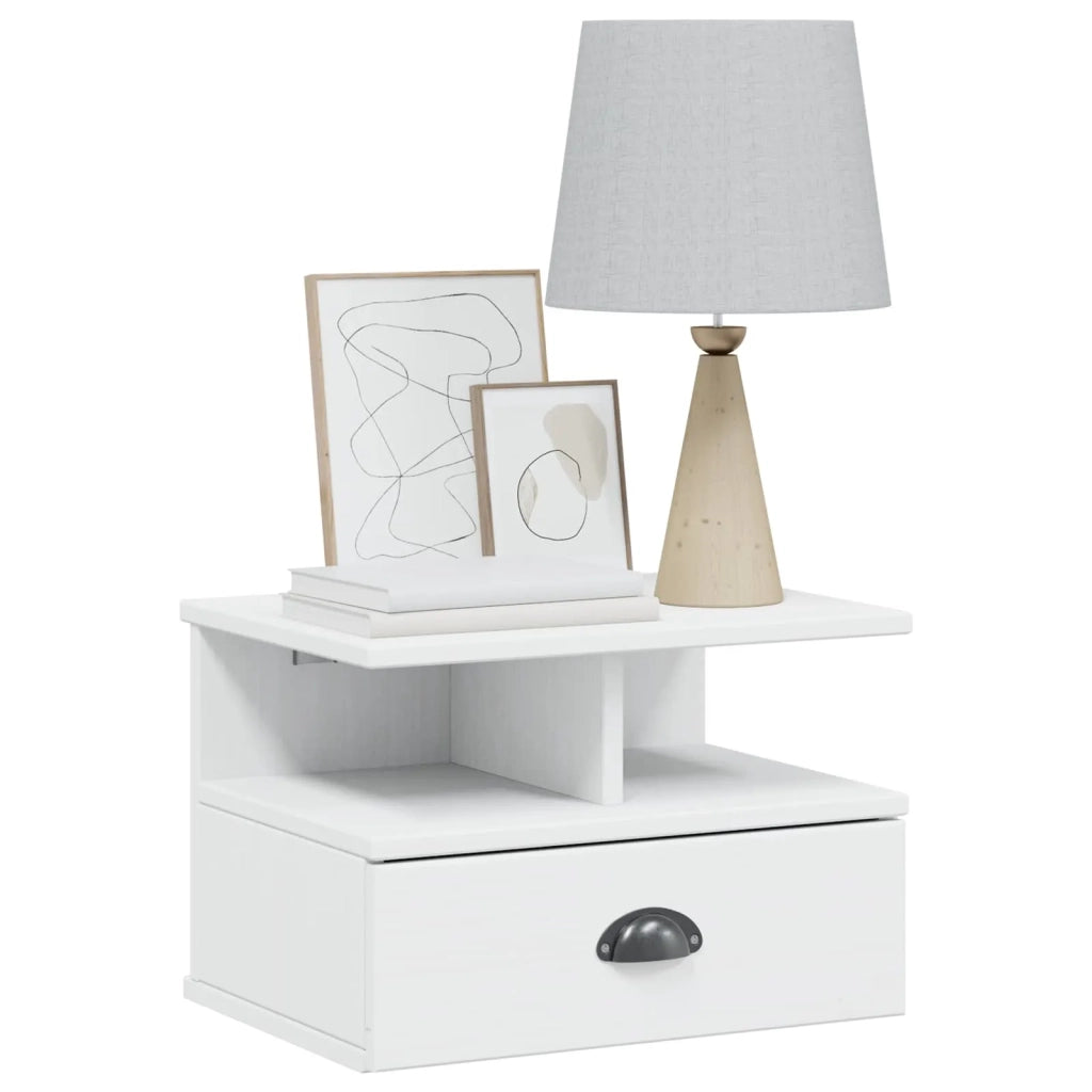 Armadio da Notte con cassetto HILL Bianco 40 x 31 x 27 cm 42025044