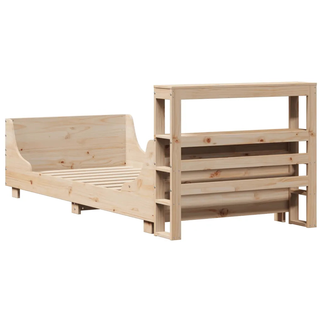 Letto senza Materasso 75x190 cm in Legno Massello Pino 3306483