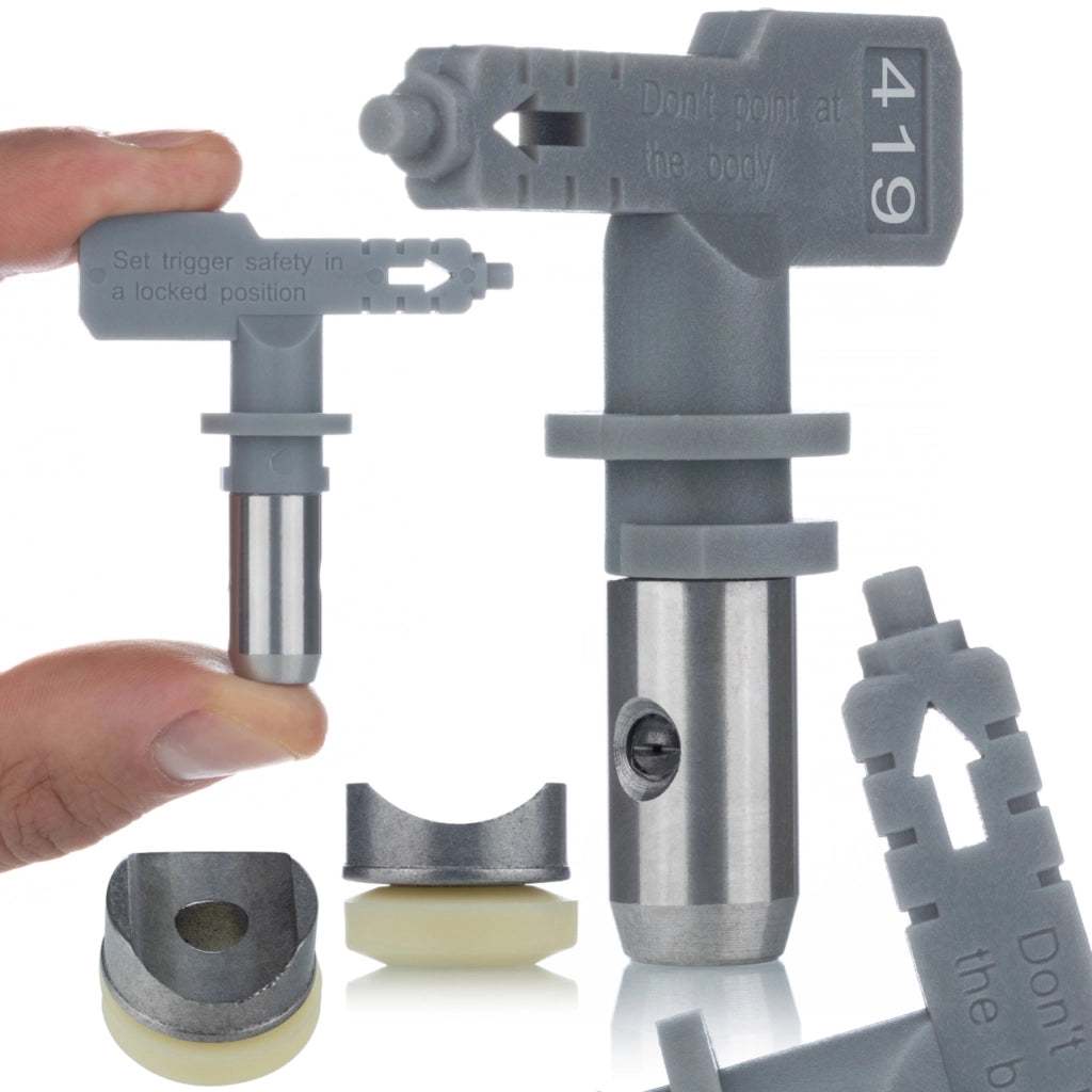 Ugello di Spruzzatura Hi-Flow 419 – Compatibile con Graco, Titan, Wagner | Larghezza 20 cm, Acrilici e Lattice