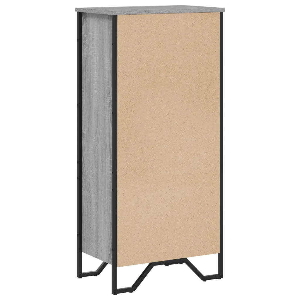 Libreria-Scaffale per Libri-Mobile di Stoccaggio Grigio Sonoma 50x31x106 cm in Legno Multistrato