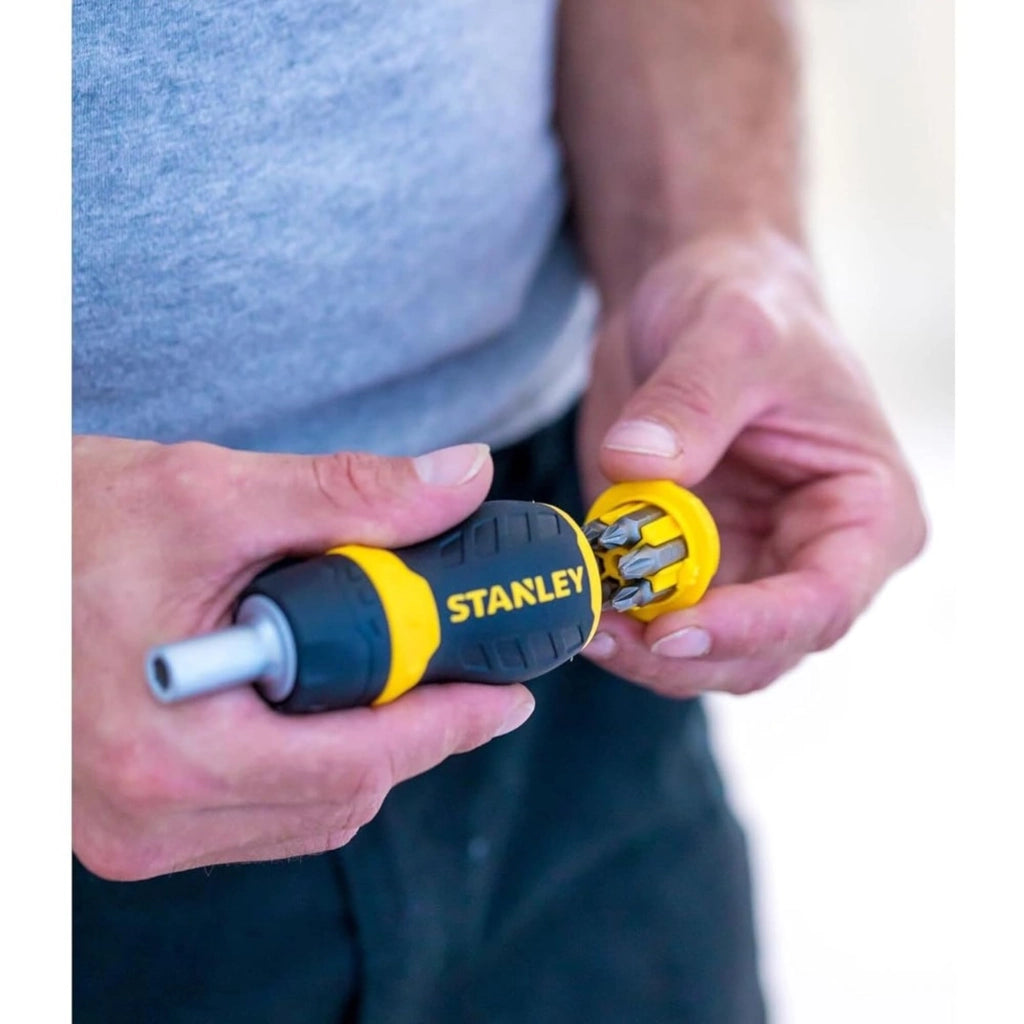 Giravite Nano a Cricchetto con 6 Inserti (066358) Stanley