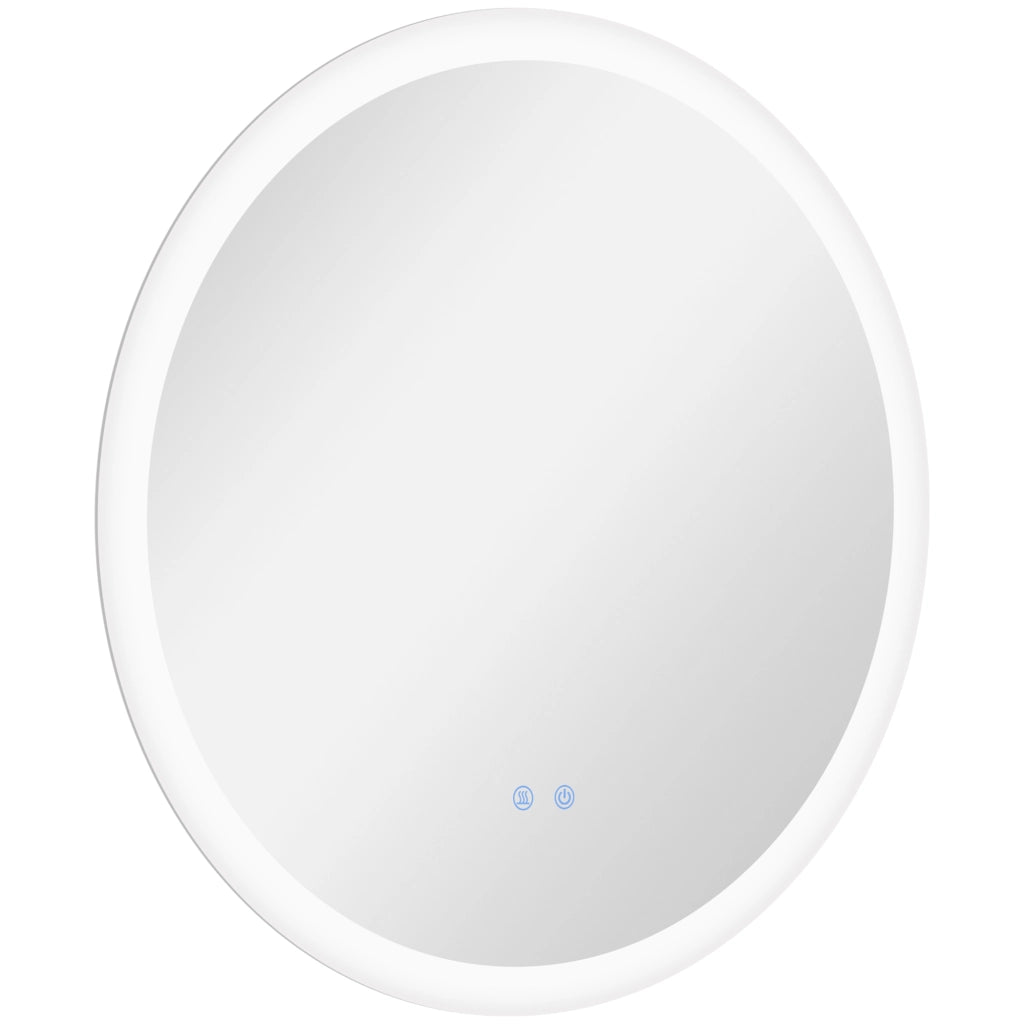 Specchio da Bagno con Luci LED Antivaho 70x70cm ¨C zephmum ¨C Bianco