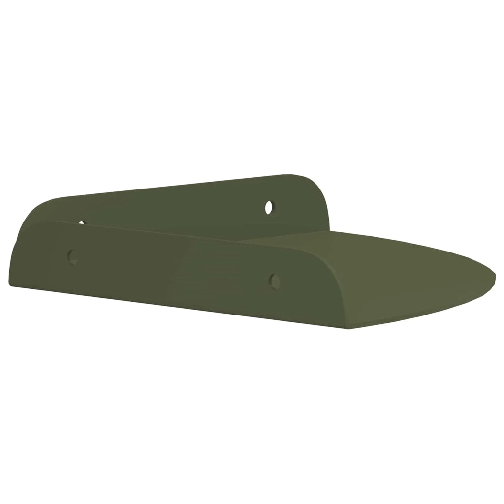 Mensola sospesa 4 pcs Verde oliva 18 x 18 x 2 cm