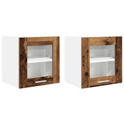 Armadio pensile | Mobile da Cucina con porta 2 pz Legno vecchio 40 x 31 x 40 cm