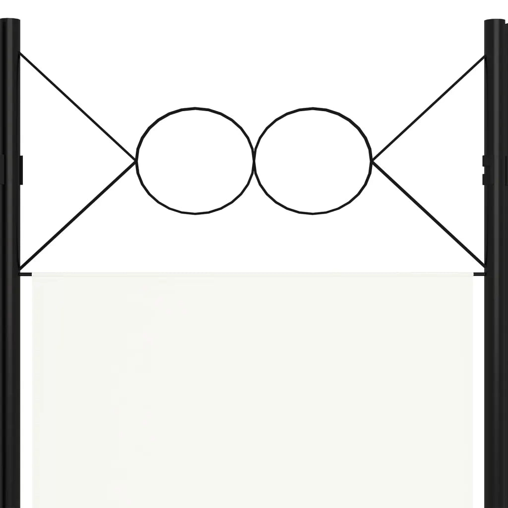 Divisorio Ambienti | Divider per stanze | Paravento a 4 Pannelli Bianco 160x180 cm