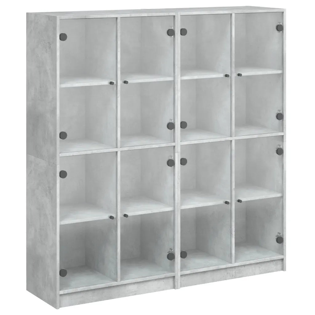 Libreria Ante Grigio Cemento 136x37x142 cm in Legno Multistratocod mxl 111335