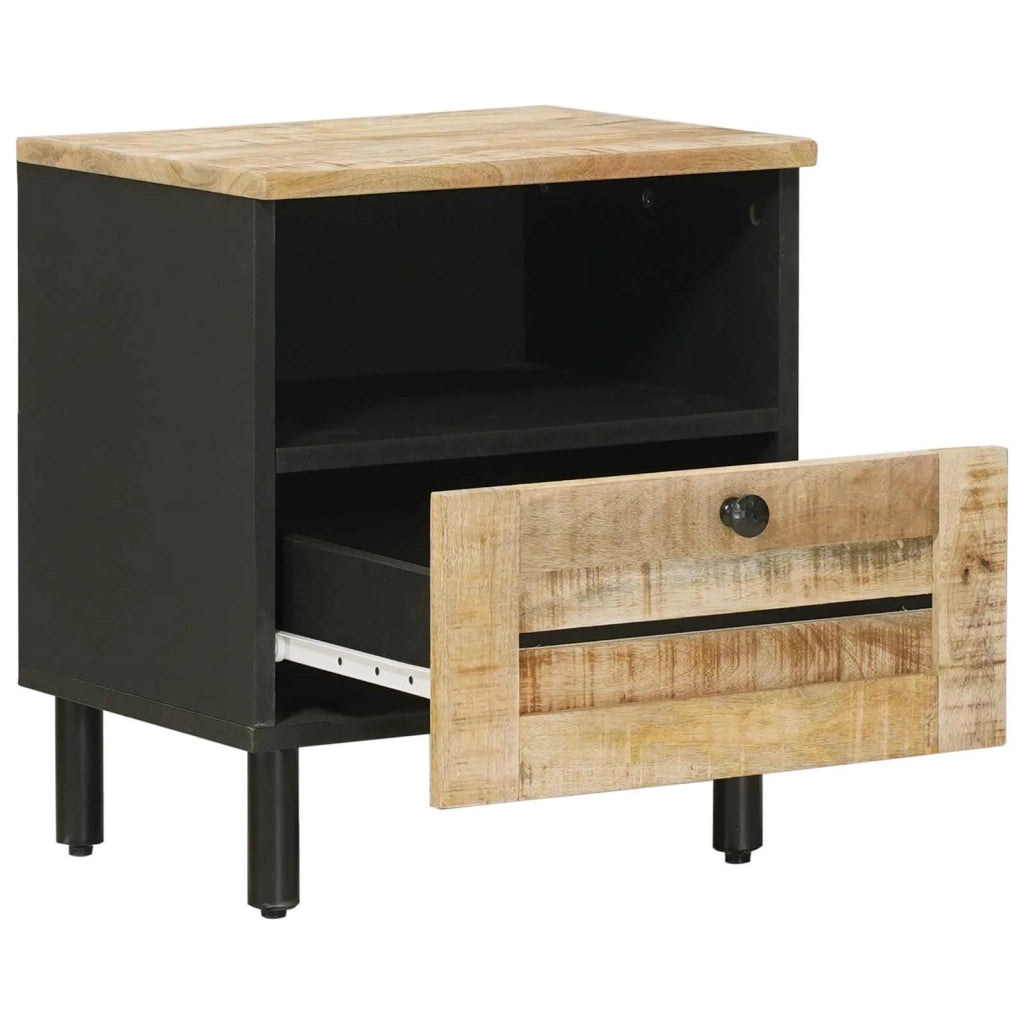 Comodino 2 pcs Marrone 40 x 33 x 46 cm Legno di mango massello 4018851
