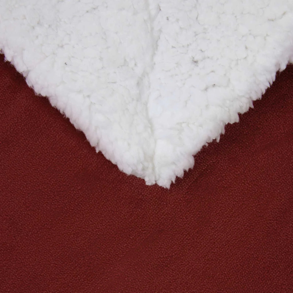 Coperta Rosso Bordeaux 150 x 200 cm Panno 42017002
