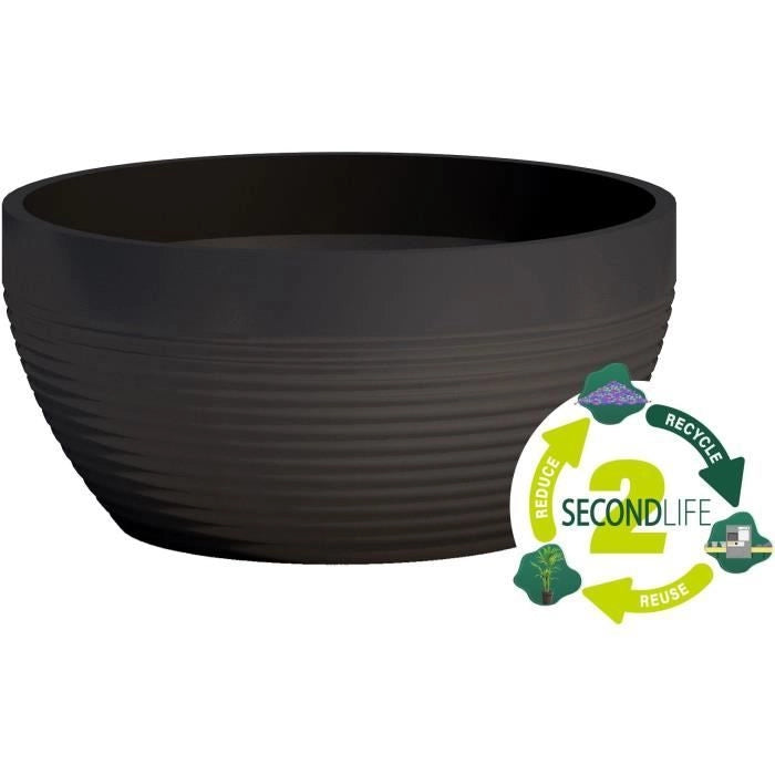 Bicchiere - GARDEN ID - Green Care Impact Nero-Anth - 35 x 16 cm - Garanzia 10 anni - 100% riciclato - Resistente UV/gel