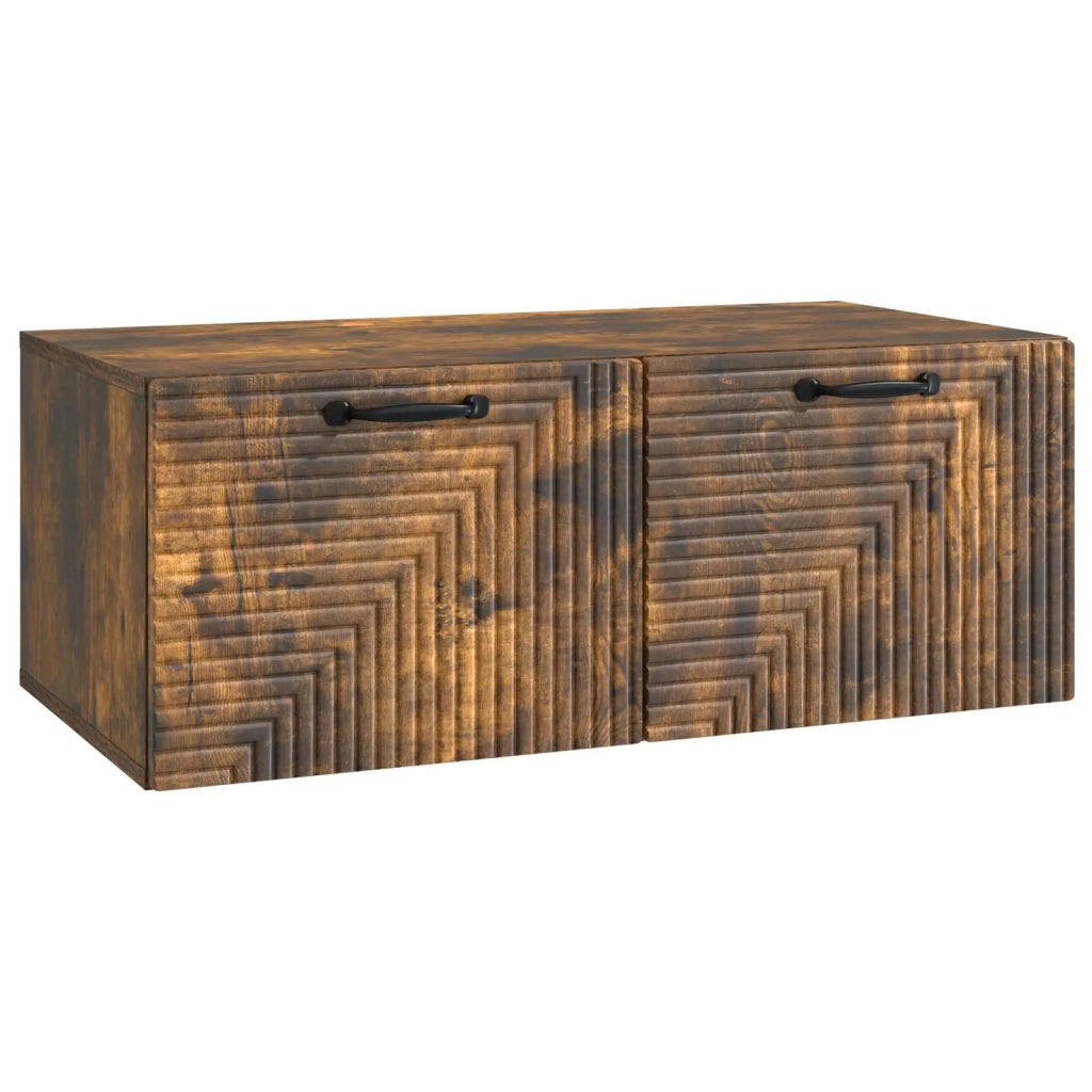 Mobile Porta TV da Muro Rovere Fumo 78,5 x 41 x 30 cm