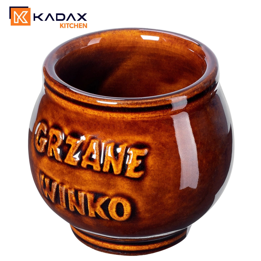 Set di 4 tazze da vin brulé KADAX da 300 ml in gres.