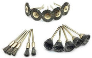Set di raschiatura e lucidatura 15 pezzi con ruote a filo di acciaio per accessori di strumento rotativo.