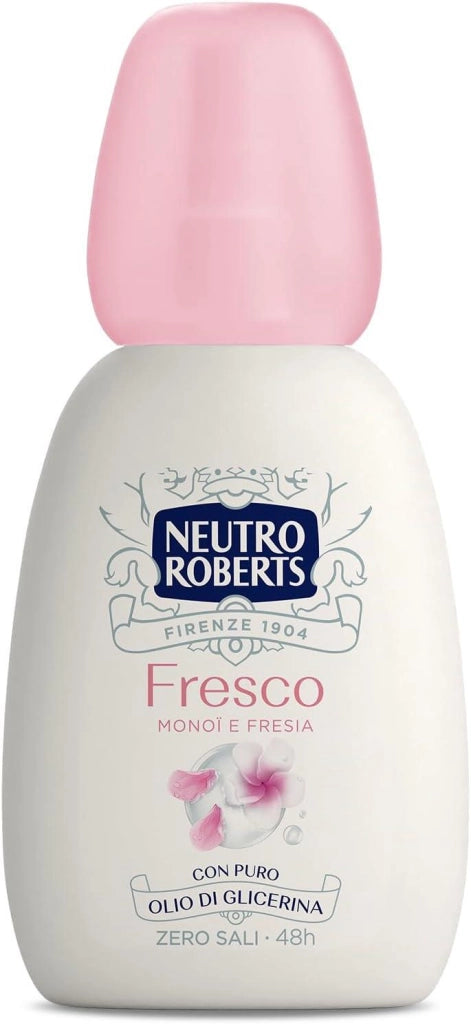 NEUTRO ROBERTS DEODORANTE SPRAY FRESCO ROSA MONOI E FRESIA CON PURO OLIO DI GLICERINA 75ML