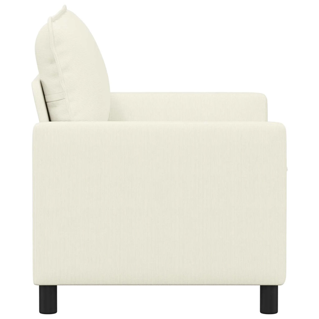 Divano Crema 126 x 81 x 87,5 cm Tessuto