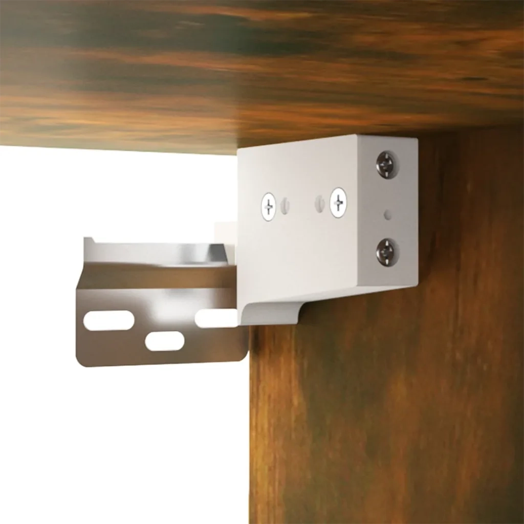 Mobile Porta TV a Parete rovere fumo 100x34,5x40 cm 816637
