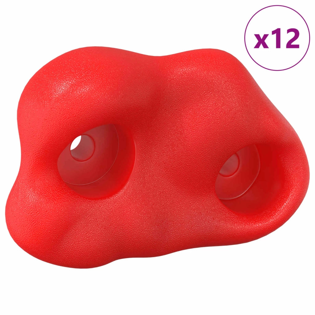 Presina da arrampicata 12 pcs Rosso 100 x 67 x 43 mm PP 865004