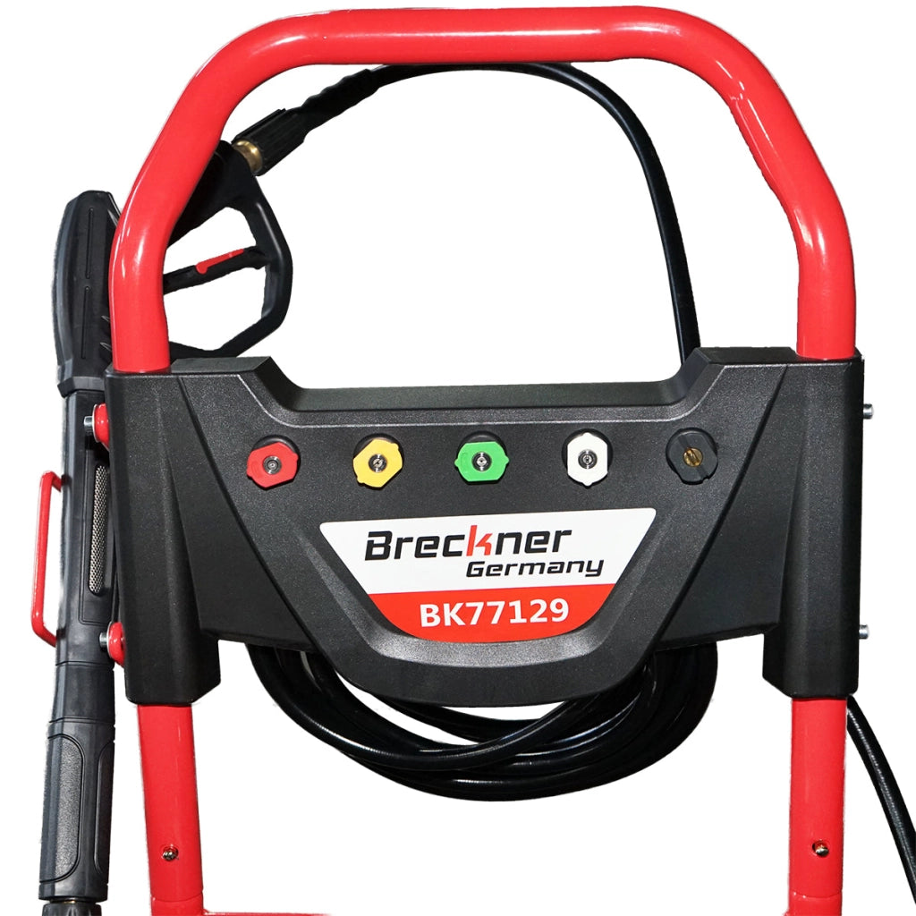 IDROPULITRICE A SCOPPIO 7.5CV, 220 Bar, portata 510 l/h con tubo e pistola Breckner Germany