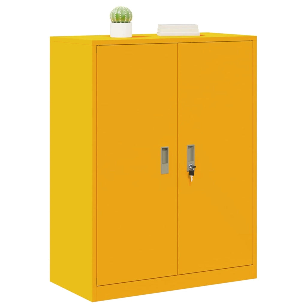Armadio Giallo senape 80 x 40 x 105 cm Acciaio 891691