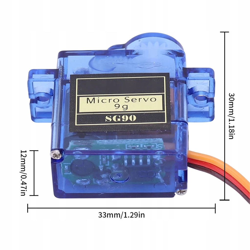 Micro Servo Tower Pro SG90 9g – Precisione e Affidabilità | 180° Rotazione, 1.8 kg/cm