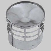TERMINALE DI SCARICO INOX  Ø 80     MADE IN ITALY