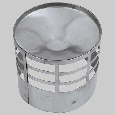 TERMINALE DI SCARICO INOX  Ø 80     MADE IN ITALY