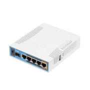 Access point mikrotik hap ac 720mhzcpu,128mb ram,5gigabit lan,built-in2.4ghz 802.11b/g/n 3chain wireless,sfp cage,desktop case - RB962UIGS-5HACT2HNT