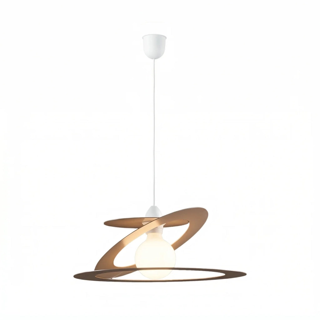 Sospensione Geko 1 Luce Tortora e Bianco LuceArt Classic