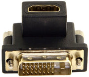 Adattatore DVI a HDMI 90 Gradi - Ideale per Piccole Dimensioni - Adatto per PC - Connessione Facile - Perfetto per ...