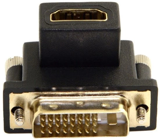Adattatore DVI a HDMI 90 Gradi - Ideale per Piccole Dimensioni - Adatto per PC - Connessione Facile - Perfetto per ...