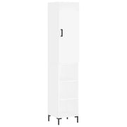 Buffet credenza cassettiera armadio mobile contenitore organizer cucina soggiorno salotto alto 34,5 x 34 x 180 cm legno ingegnerizzato bianco 02_0032367