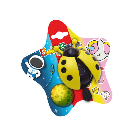 Campanello Bicicletta Sezione 19 mm per Bambine Design Coccinella Suono Nitido Colore Assortito