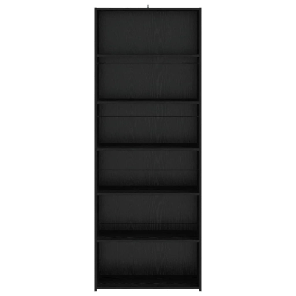 Credenza Rovere Nero 70 x 41 x 185 cm Legno ingegnerizzato 3443786