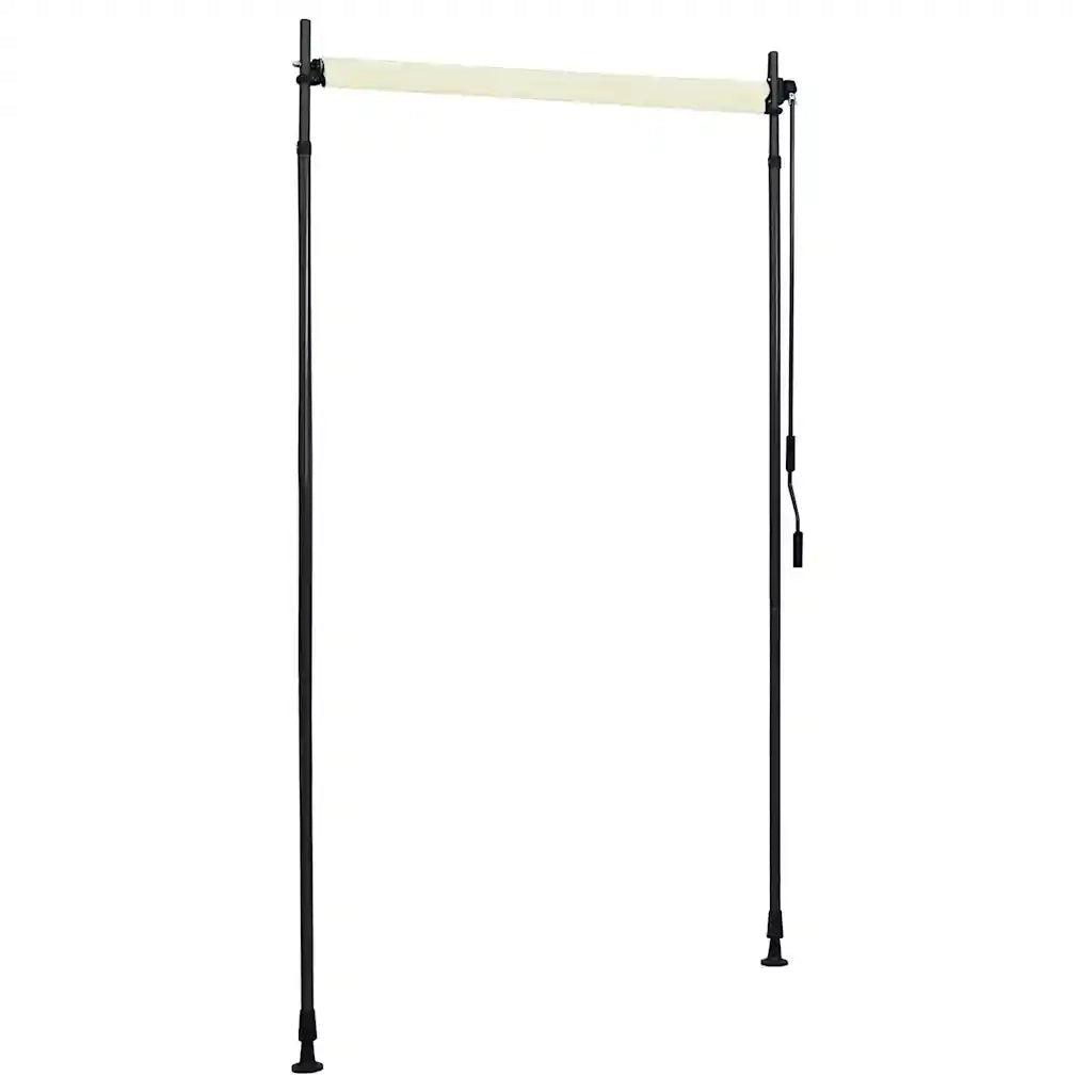 Tenda a Rullo per Esterni-Tenda da sole avvolgibile 120x270 cm Crema