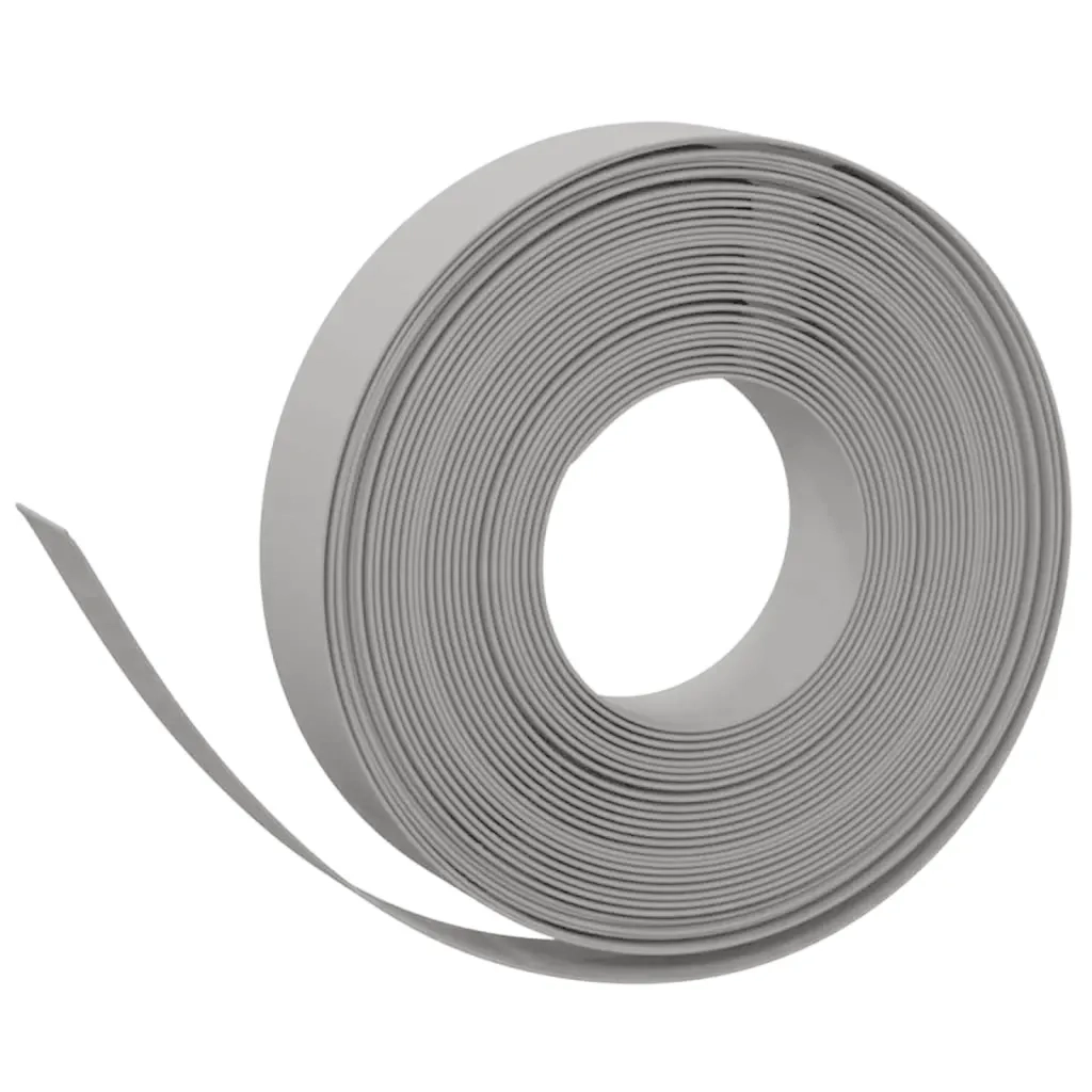 Bordature da Giardino 5 pz Grigie 10 m 10 cm in Polietilene 3155431