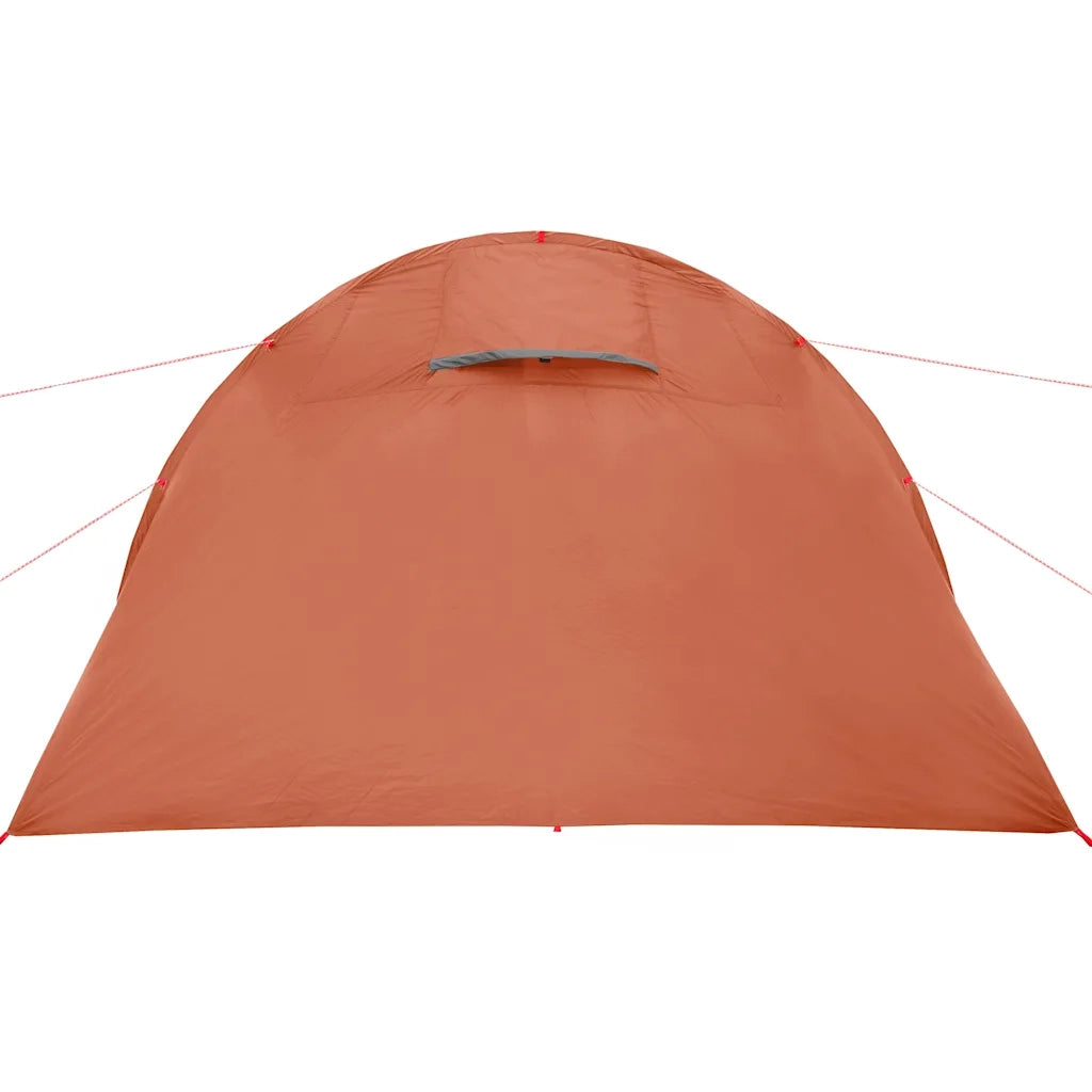 Tenda da Campeggio a Tunnel per 4 Persone Grigio e Arancione 94402