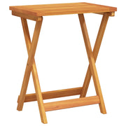 Tavolo da Giardino | Tavolino da esterno Pieghevole 50x36x60 cm Legno Massello Acacia