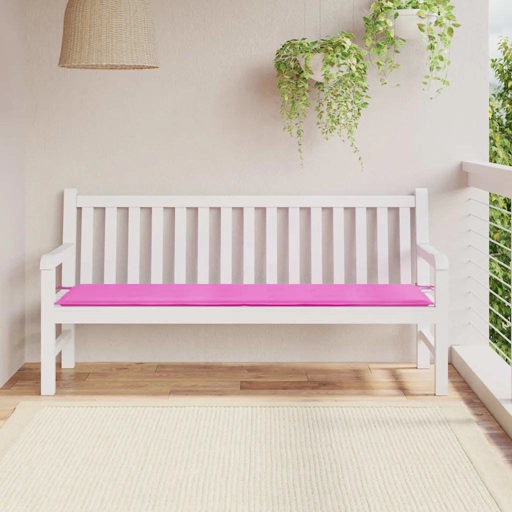vidaXL Cuscino per Panchina da Giardino Rosa 180 x 50 x 4 cm