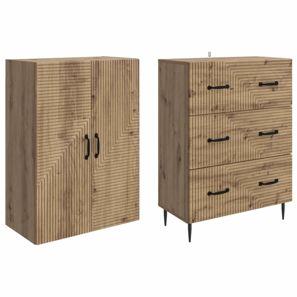 Set di armadi 2 pcs Rovere Artigianale 66 x 34,5 x 90 cm 3416645